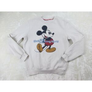 Disney Sweater Womens Extra‎ Small White Mickey Mouse Pullover Casual Ladies*
